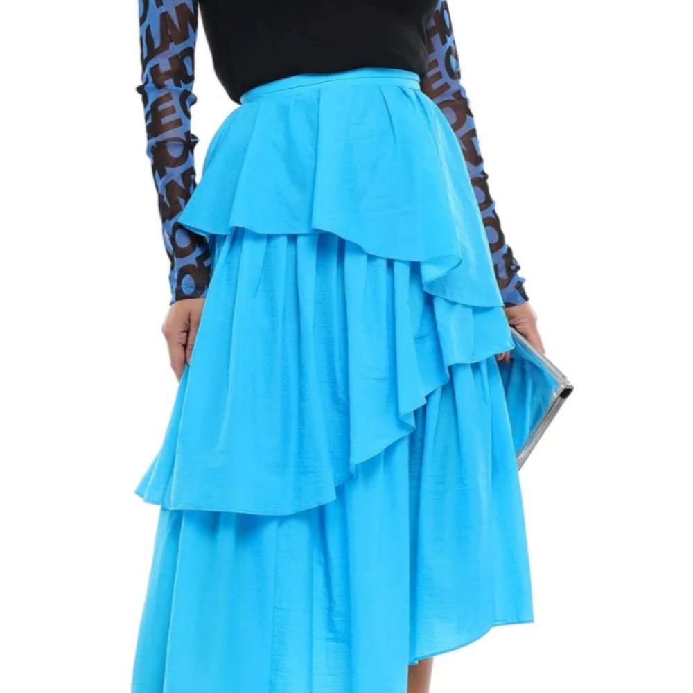 *NEW WITH TAGS* House of Holland Blue Ruffle Skirt